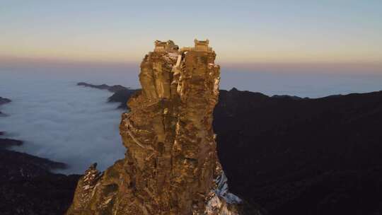 梵净山雪景