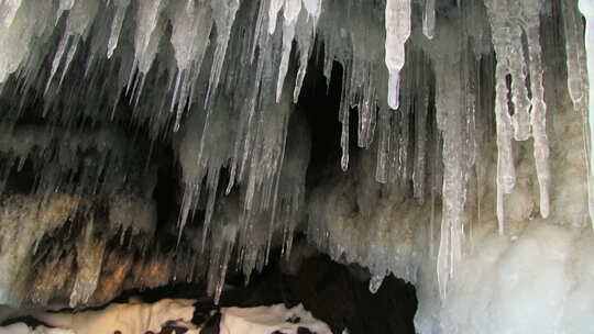 冰川风光 冰山雪水视频素材模板下载