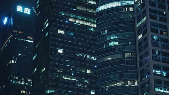 深圳城市高楼夜景办公楼412