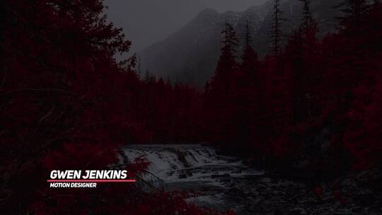 现代动感简约标题字幕条AE模板