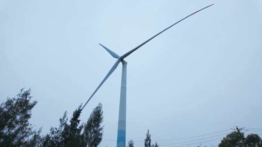 巨型风车风力发电机原声视频素材模板下载