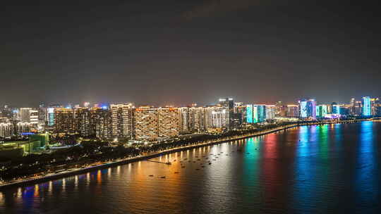 【延时】杭州钱江中心夜景灯光秀