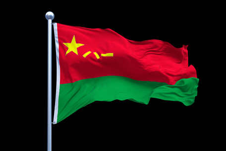 4K60帧透明底循环陆军军旗