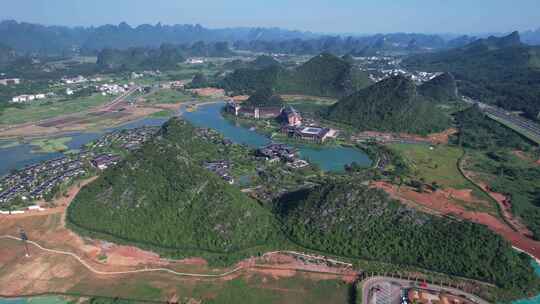 桂林雁山酒店群航拍