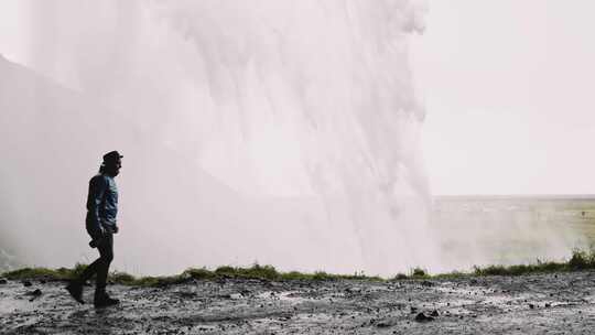 Seljalandsfoss，瀑布，冰岛