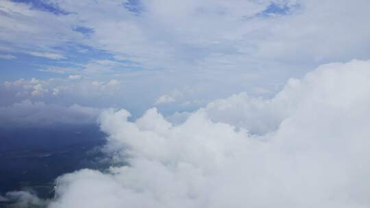 航拍高空云层云海白云