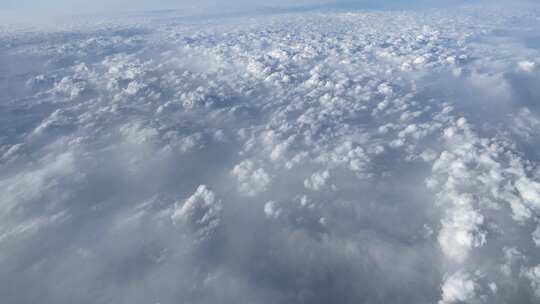 飞机下的云海视频素材模板下载