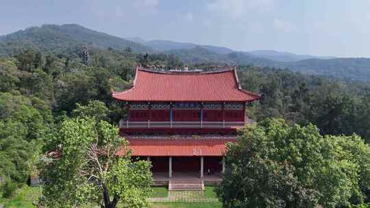 福建泉州少林寺藏经阁航拍