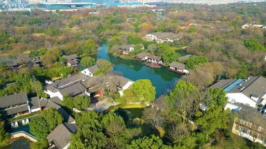 杭州西湖区西溪湿地景区旅游风景视频素材