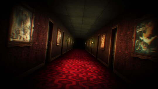 黑暗诡异的走廊