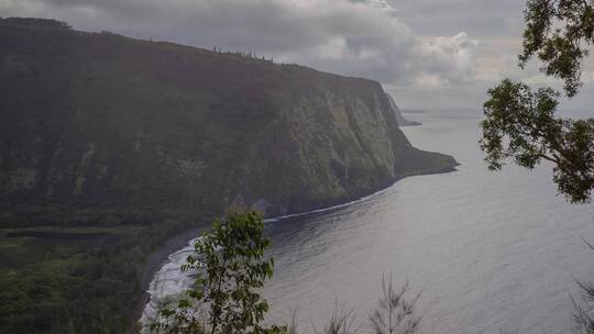 海岸悬崖风景延时