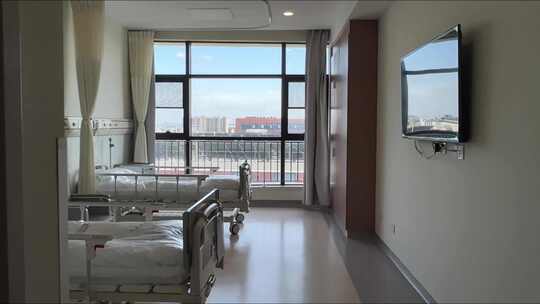 医院走廊与病房 4k视频素材模板下载