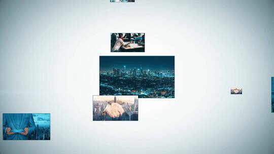 简约企业照片墙汇聚LOGOAE模板AE视频素材教程下载