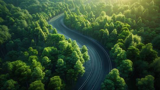 航拍森林天然氧吧地球脉动树林山脉云海