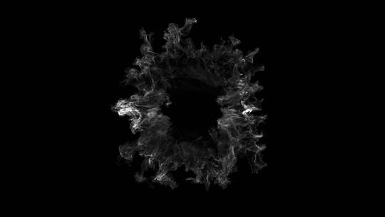 4K烟雾圆心圆环向外扩散粒子视频素材 (2)