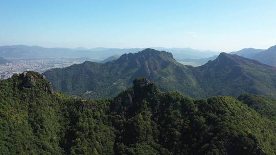 航拍温州南雁荡山自然风景