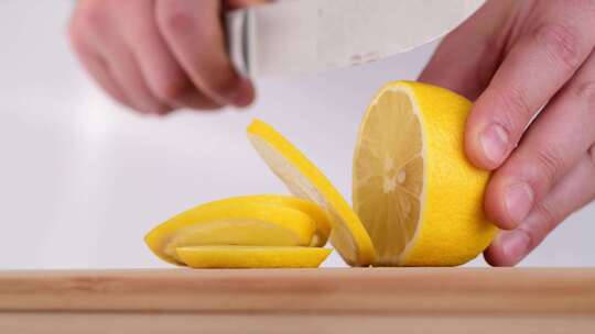 切柠檬 柠檬片视频素材模板下载