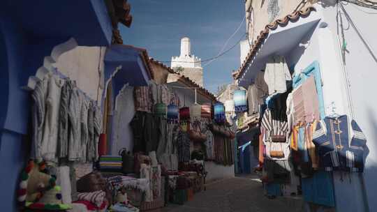 蓝色，独特，市场，Chefchaouen