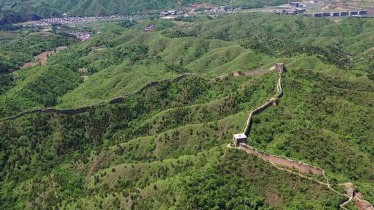 北京蟠龙山古长城夏季震撼长城