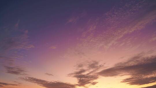 傍晚天空晚霞延时紫色云朵天黑夜晚夜幕降临