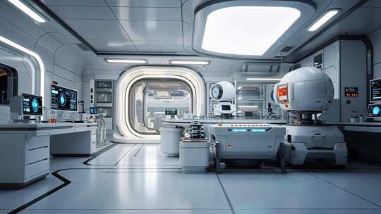 未来科技感实验室场景