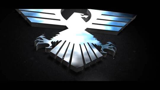 大气发光出场动画电影节目预告片飞鹰logo开场标识AE模板