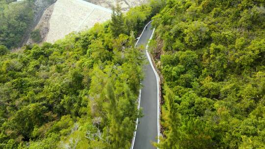 航拍深圳马峦山郊野公园绿道1