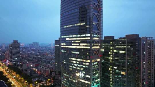 长春人民大街解放大路夜景航拍合集