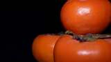 火晶柿子脆柿子秋季水果高清在线视频素材下载