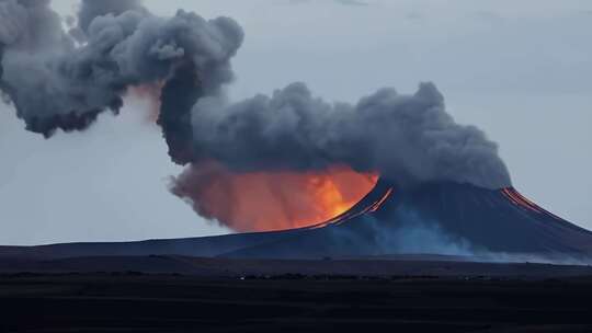 火山爆发岩浆 (3)