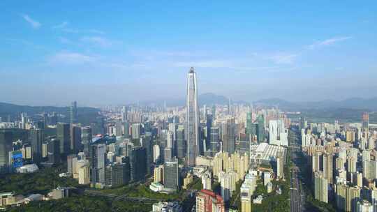 深圳CBD城市高楼航拍