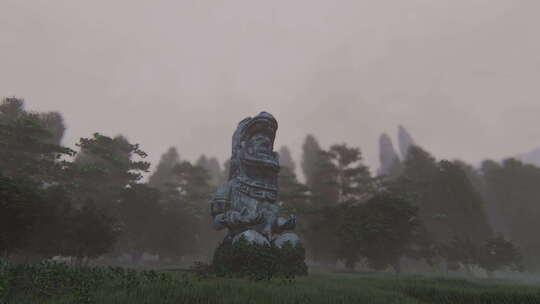 4K古玛雅雕像