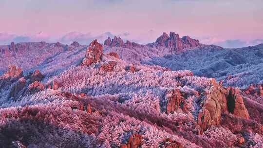 青岛雪景崂山雪景