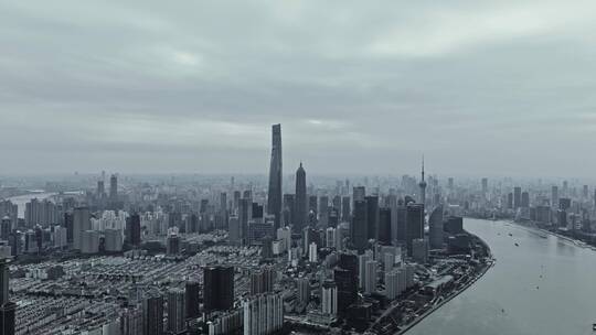 上海CBD航拍风光