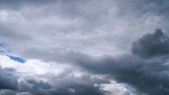 阴天乌云延时天空多云天气变化雷暴风雨来临