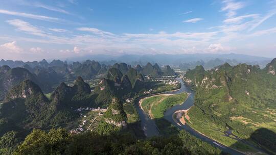 桂林山水风景如画延时摄影