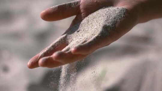流沙细沙时间流逝沙漠冥想