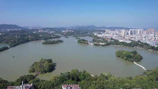 广东惠州西湖景区航拍