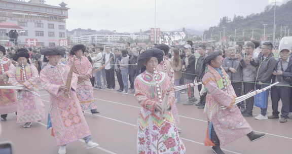 贵州村超少数民族芦笙舞