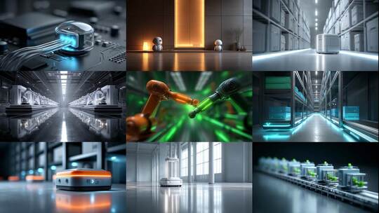 工业自动化机器人技术智能科技赋能未来高清在线视频素材下载