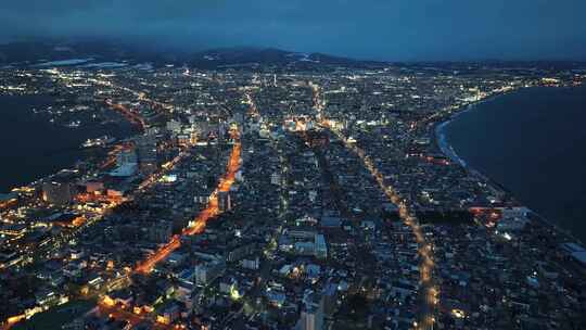 日本北海道函馆夜景