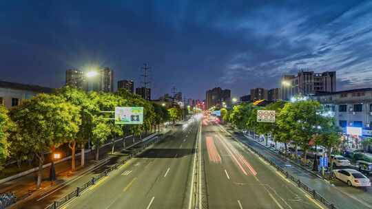 河南洛阳道路交通车轨延时