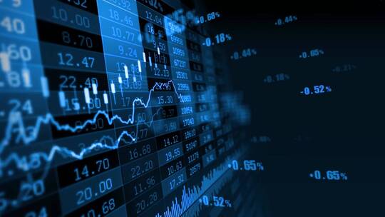 金融股票K线指数证券市场交易视频9