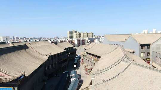 内蒙古包头金街航拍