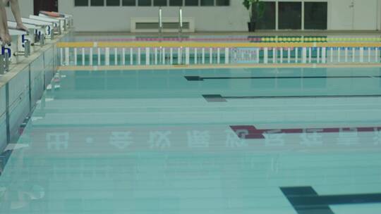 游泳冠 全民健身 游泳爱好 体院馆视频素材模板下载