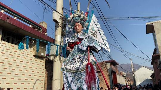 济南章丘梭庄，非物质文化遗产“抬芯子”