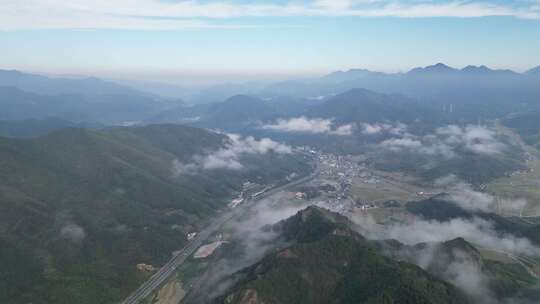 丽水遂昌山村航拍