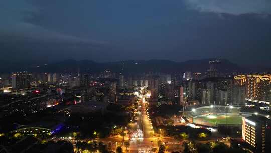 福建莆田东园东路夜景莆田夜景