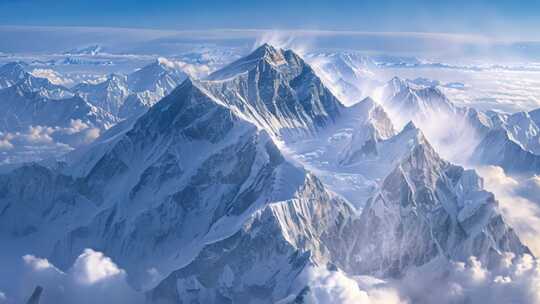 雪山冰山视频素材模板下载