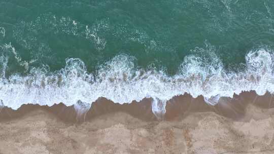 沙滩海浪空镜